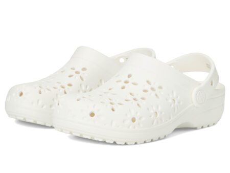 Classic Clogs with Floral Cut Out Design (Little Kid/Big Kid)