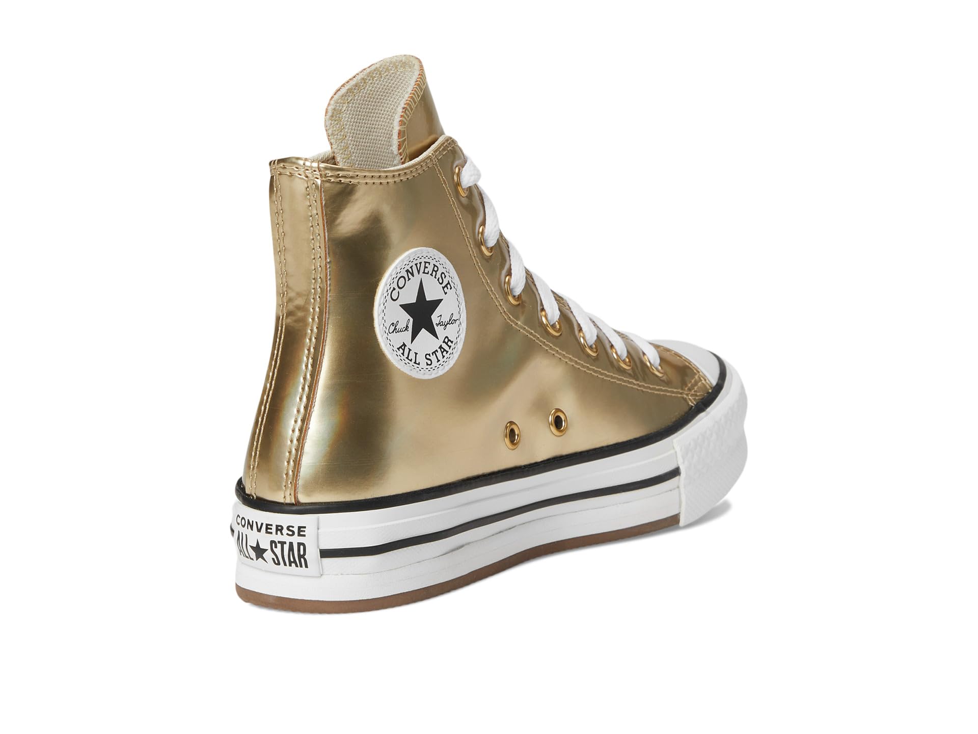 Chuck Taylor® All Star® Eva Lift Platform Metallic (Big Kid) - Галерея 5