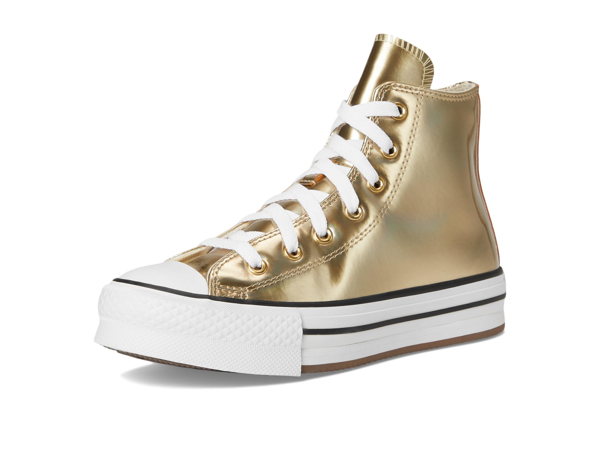Chuck Taylor® All Star® Eva Lift Platform Metallic (Big Kid) - Галерея 7