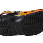 Classic Clogs with Patterns and Graphics (Toddler) – Black/Multi Flames