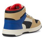 Puma Kids Rebound Layup Synthetic Leather Hook and Loop Sneakers (Little Kid)