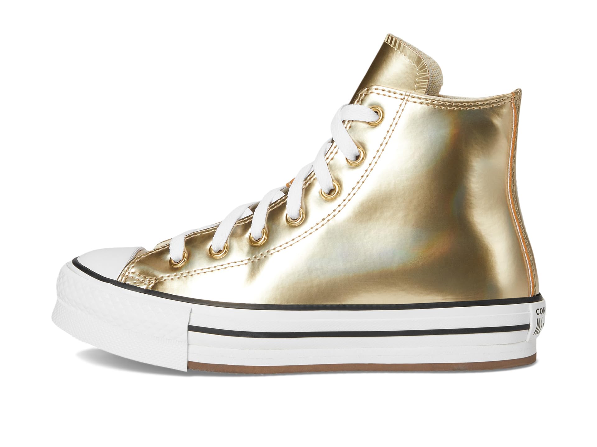 Chuck Taylor® All Star® Eva Lift Platform Metallic (Big Kid) - Галерея 4