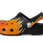 Classic Clogs with Patterns and Graphics (Toddler) – Black/Multi Flames