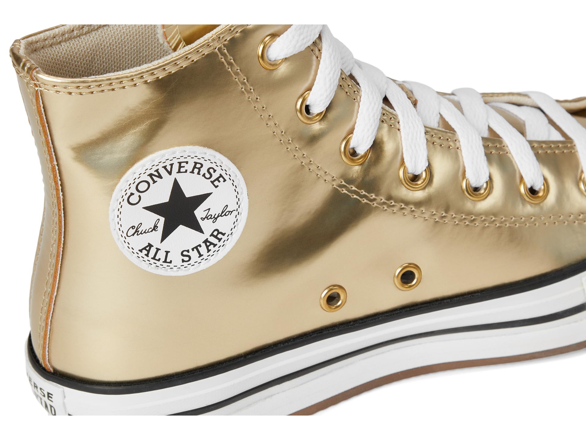Chuck Taylor® All Star® Eva Lift Platform Metallic (Big Kid) - Галерея 6