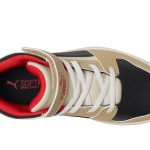 Puma Kids Rebound Layup Synthetic Leather Hook and Loop Sneakers (Little Kid)