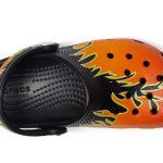 Classic Clogs with Patterns and Graphics (Toddler) – Black/Multi Flames