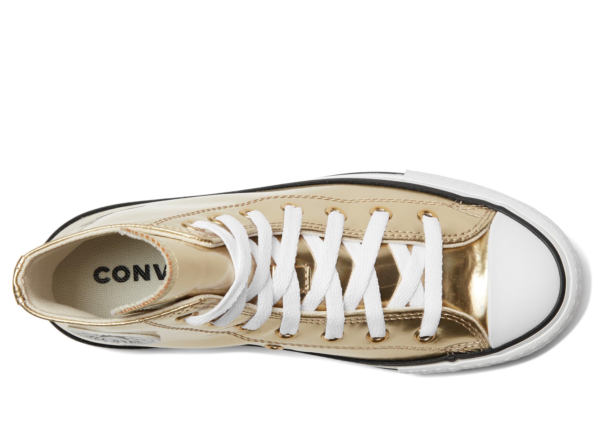 Chuck Taylor® All Star® Eva Lift Platform Metallic (Big Kid) - Галерея 2